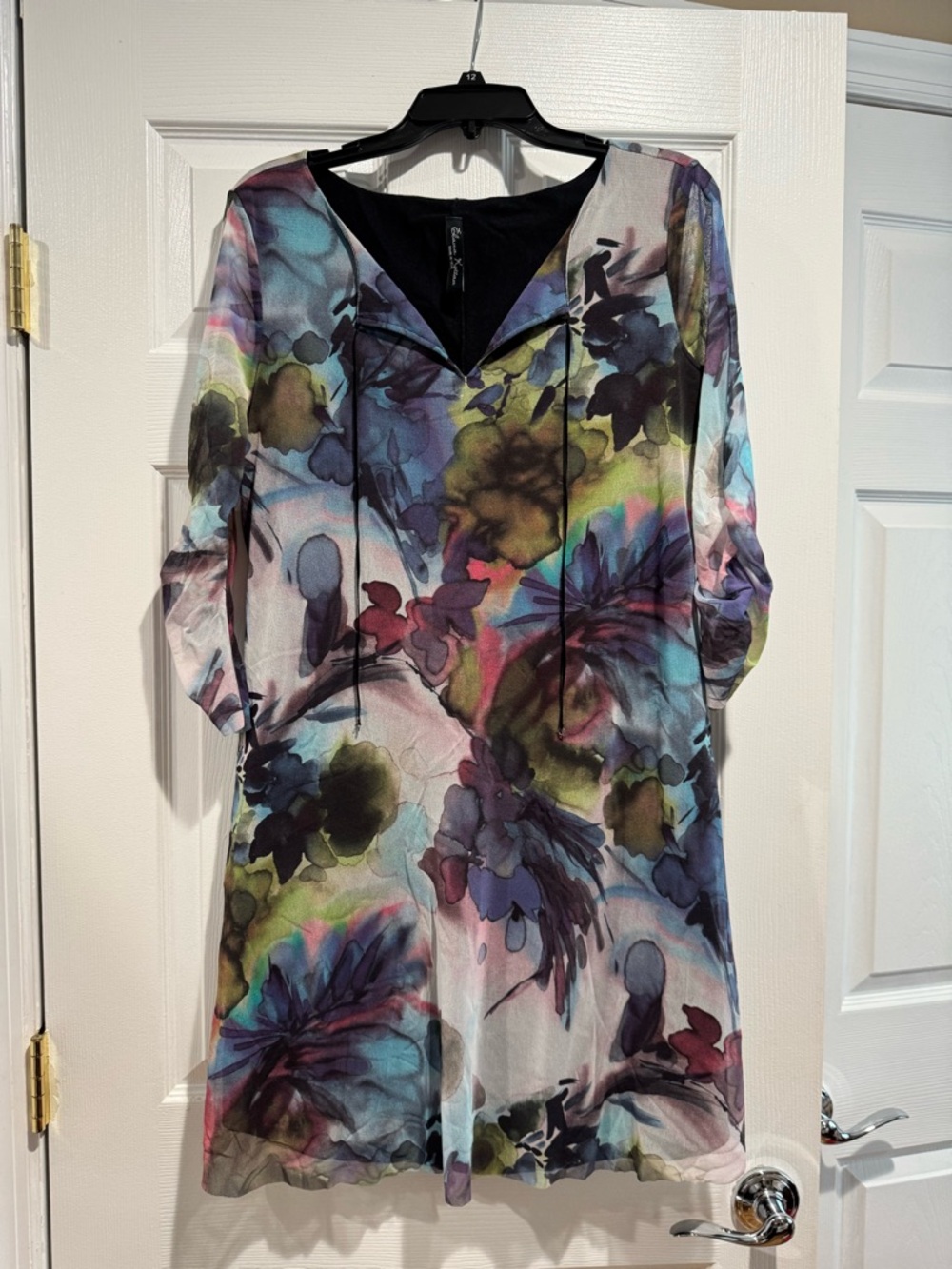 Elana Kattan Floral Print Dress Size Large